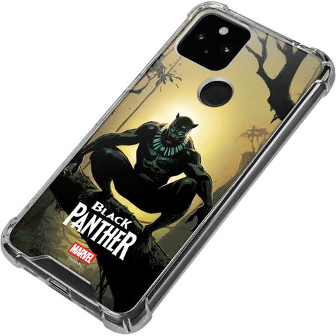 Marvel Black Panther TChalla King of Wakanda Google Pixel 5 Clear Case